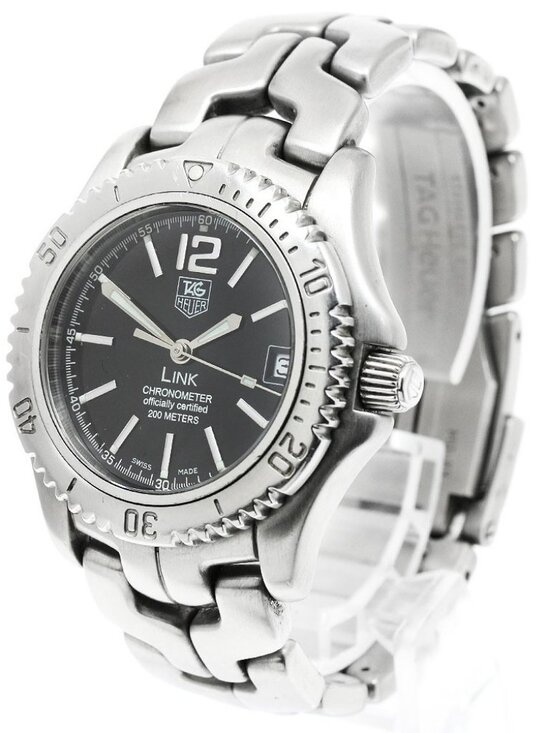 TAG HEUER Link WT5210 Chronometer Date Black Dial Automatic Men\'s Watch_946640 main image 8